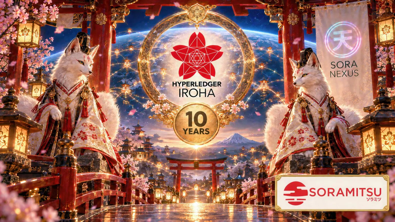 Hyperledger Iroha tenth-anniversary artwork